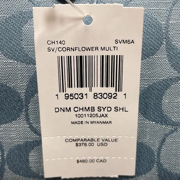 Coach Sydney Satchel In Signature Chambray - NWT - Picture 6 of 13